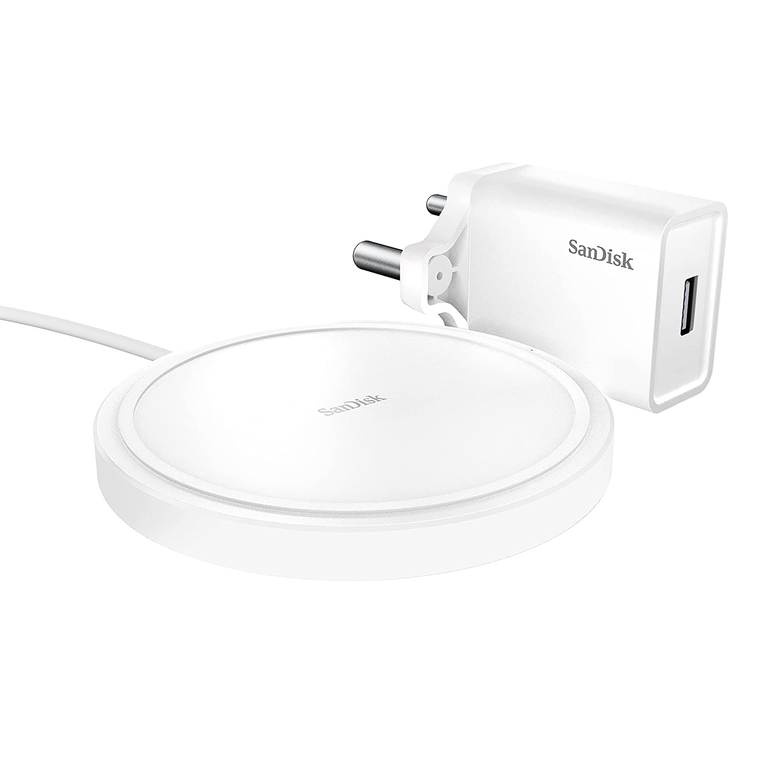 SanDisk iXpand Wireless 15W Fast Charger with QC 3.0 Adapter-Wireless Charger-dealsplant