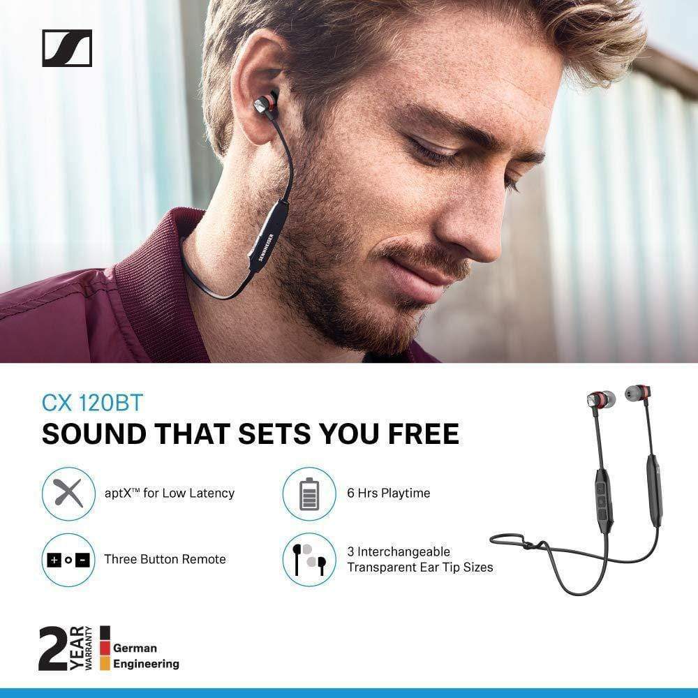 Sennheiser CX 120BT in-Ear Wireless Headphone-Wireless Headphone-dealsplant
