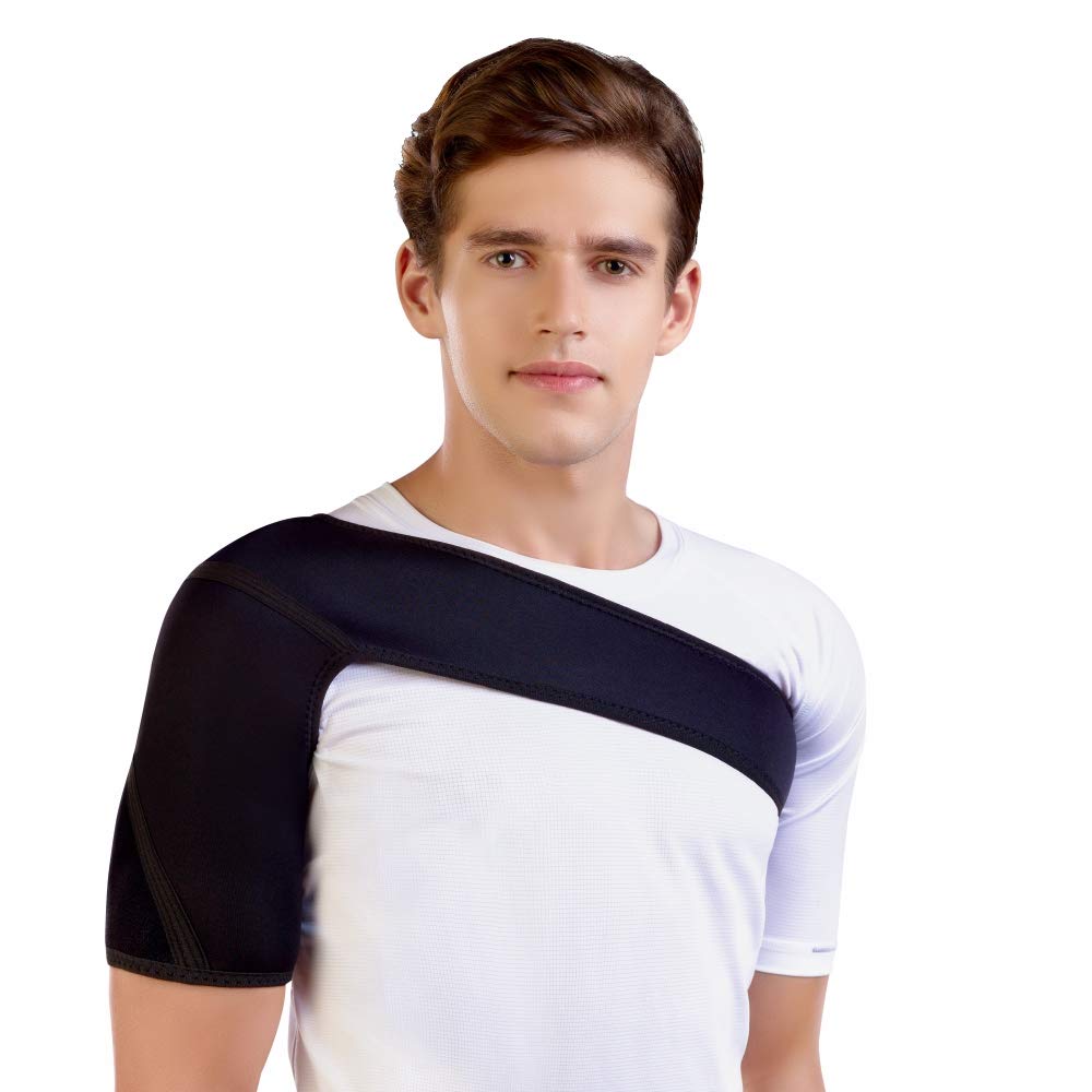 Dyna Shoulder Support Universal Size Adjustable Shoulder Cap for Rotator Cuff/Sports Injuries, Sprain & Strain-HEALTH &PERSONAL CARE-dealsplant