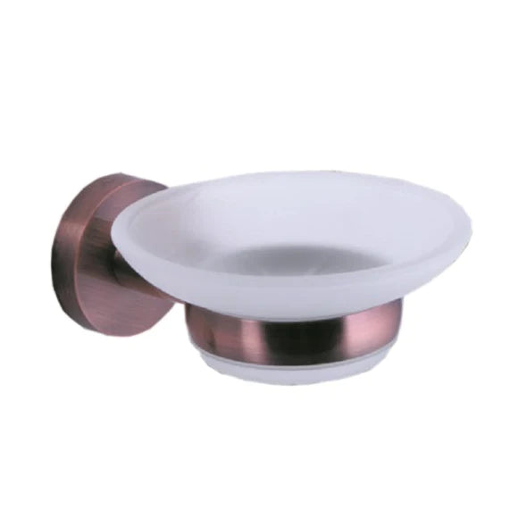Parryware Soap Holder with glass Red Copper-soap holder-dealsplant
