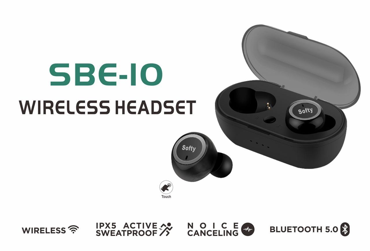 SOFTY premium quality WIRELESS HEADSET FLYBUDS-BLUETOOTH EARPHONES-dealsplant