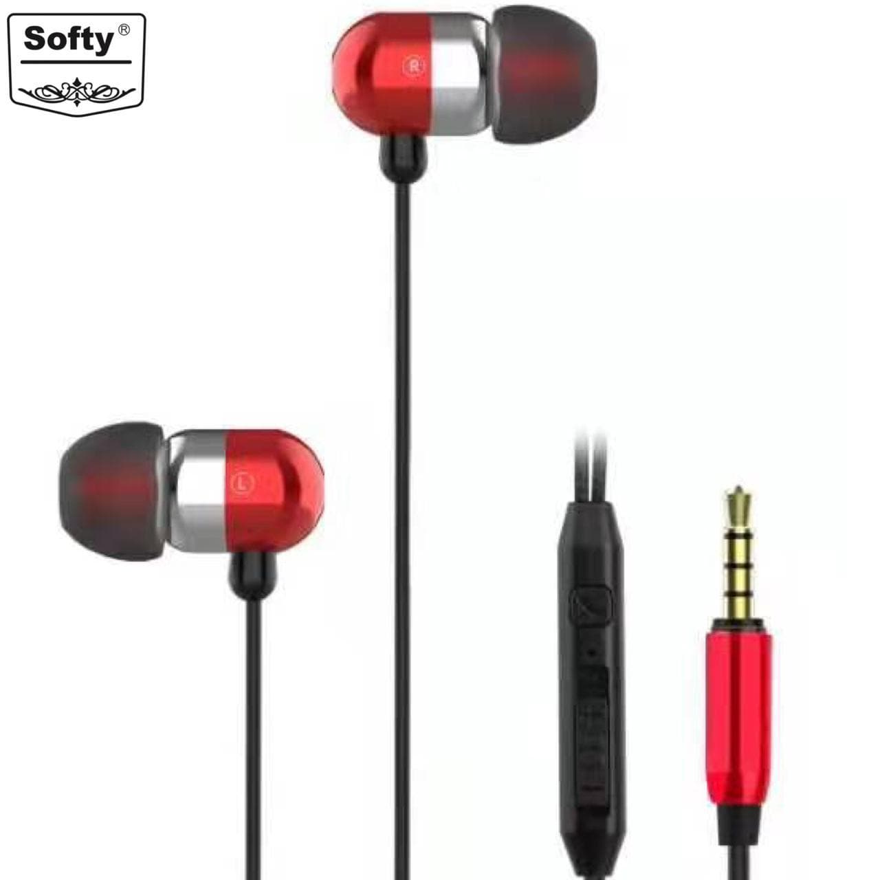 Softy premium quality EARPHONE WITH MIC S13-EARPHONES-dealsplant