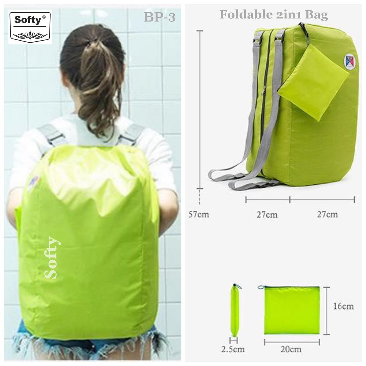 Softy premium quality 2in1 Folding backpack-softy bags-dealsplant