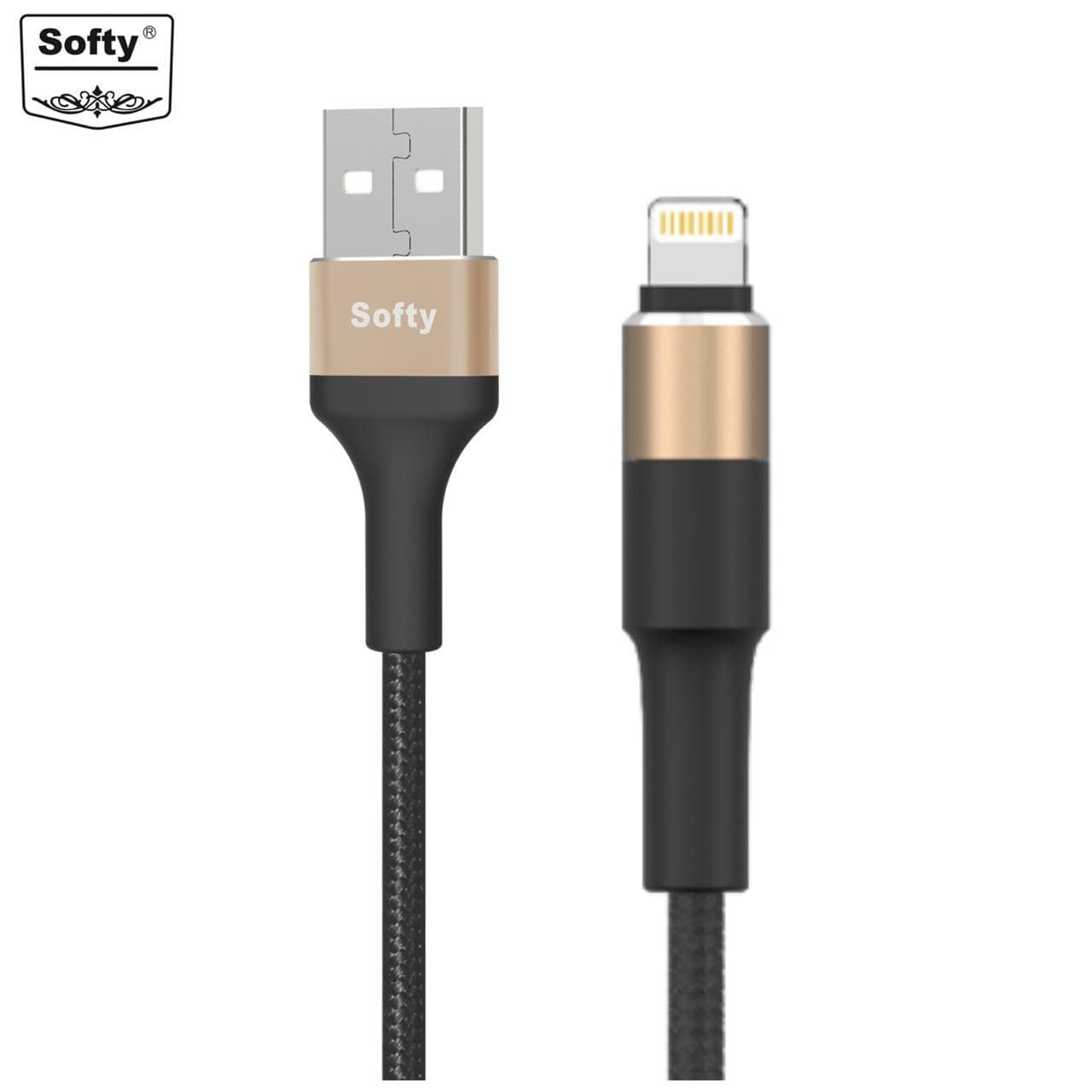 Softy premium quality 2.4-Amp iphone Lightning usb cable metal series 1M-USB Cable-dealsplant