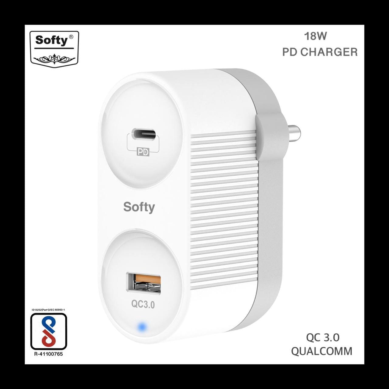 Softy premium quality Qualcomm 3.0 PD charger-USB CHARGER-dealsplant