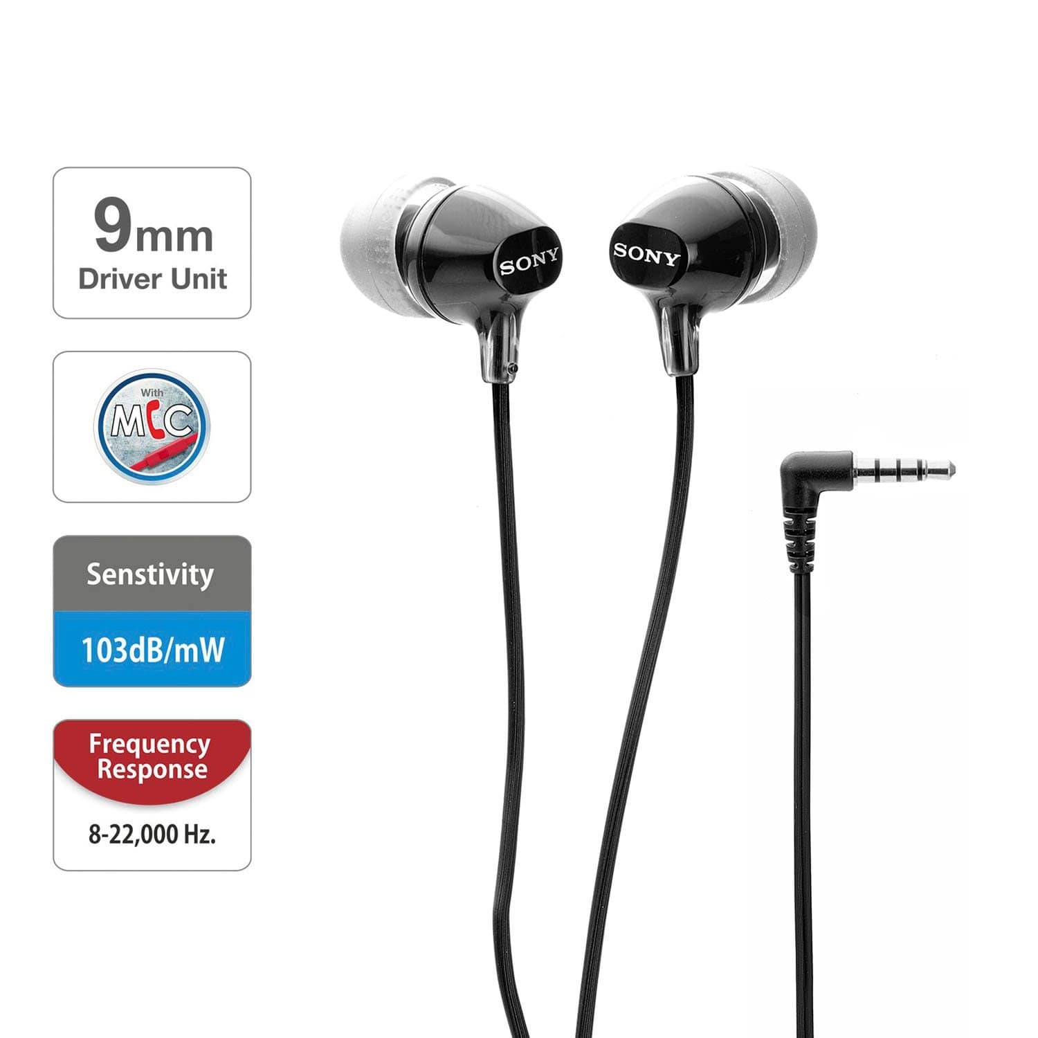 Sony MDR-EX14AP Wired in Ear Headphone with Mic-Headphones-dealsplant