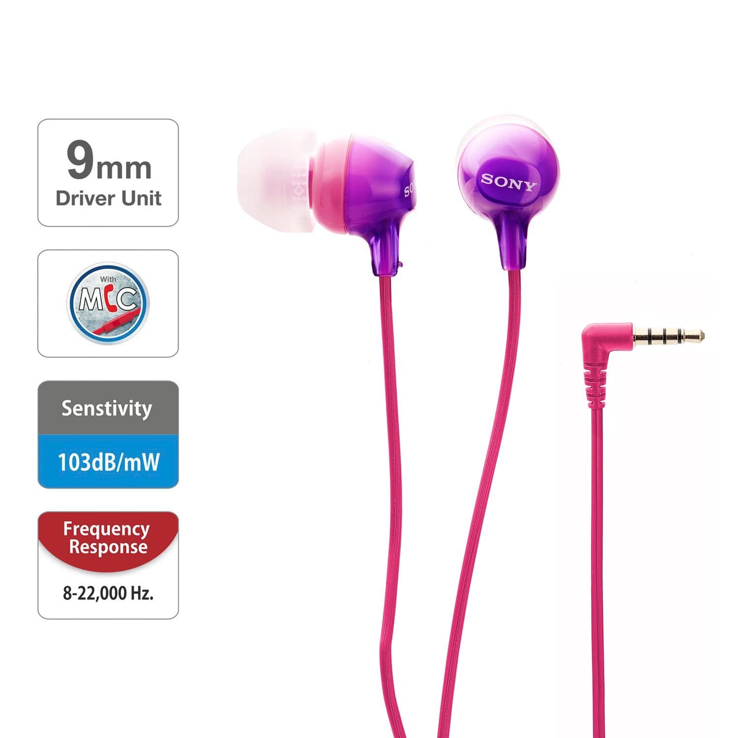 Sony MDR-EX15AP Wired In Ear Headphone with Mic-Headphones-dealsplant