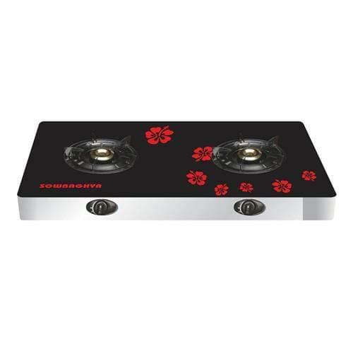 SOWBAGHYA 2 BURNER GLASS TOP GAS STOVE-Home & Kitchen Appliances-dealsplant