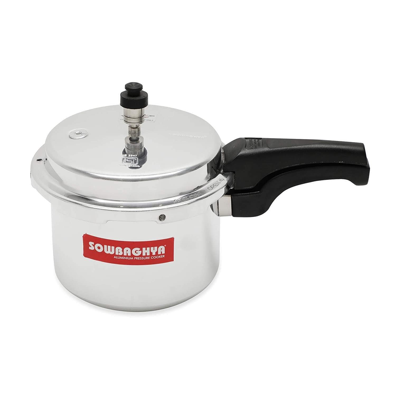SOWBAGHYA Elite Aluminium Silver ISI Pressure Cooker (7.5 litres)-Home & Kitchen Appliances-dealsplant