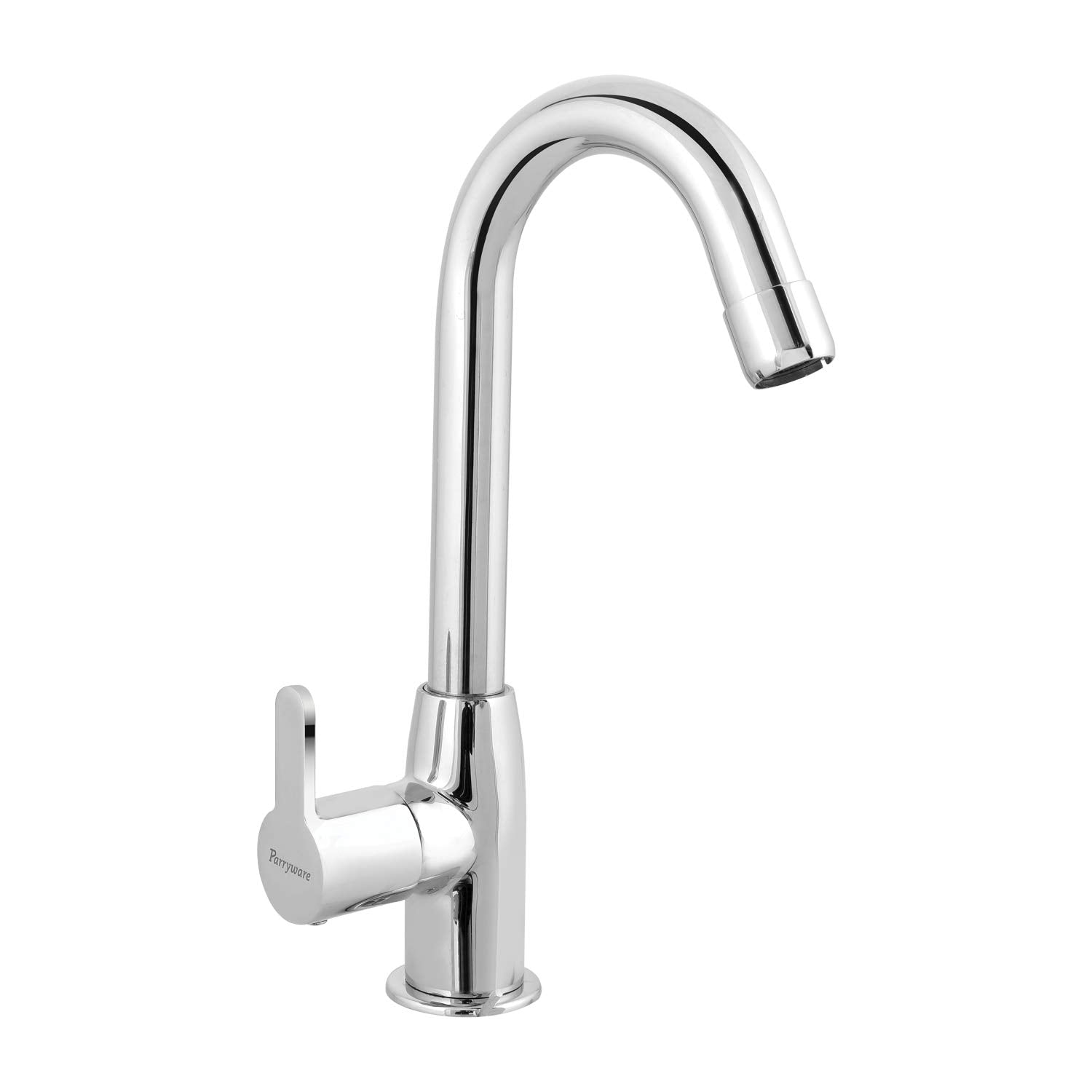 Parryware T4668A1 Claret Swan Neck Pillar Cock for Bathroom Fixtures/Fittings (Silver)-Taps & Dies-dealsplant