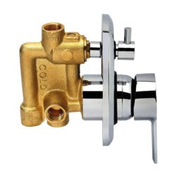 Parryware Agate 3-Inlet Diverter Upper Trim T9969A1 3-Inlet Concealed Diverter Body Quarter Turn-Taps & Dies-dealsplant