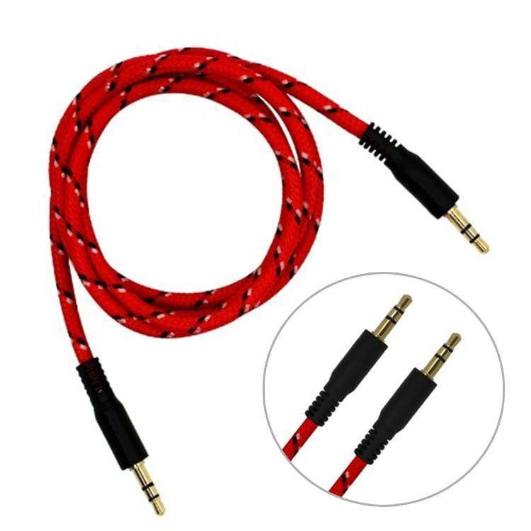 Transton Nylon Braided Aux Cable 3.5mm Male to 3.5mm Male Cable 1.5m-Cables-dealsplant