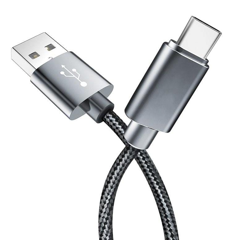 Transton Unbreakable Metal Braided High Speed Type C Charging Cable for mobiles 20cm-Datacable-dealsplant