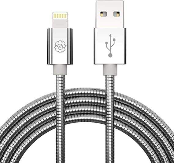 Transton Unbreakable Metal Braided Lightning Cable for Apple iPhone iPad 1m-Datacable-dealsplant