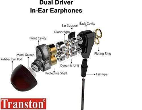 Transton Boom 4D Earphone Deep Bass Stereo Sport Wired Headphone with Mic 3.5mm Jack for All Smartphones-Earphones-dealsplant