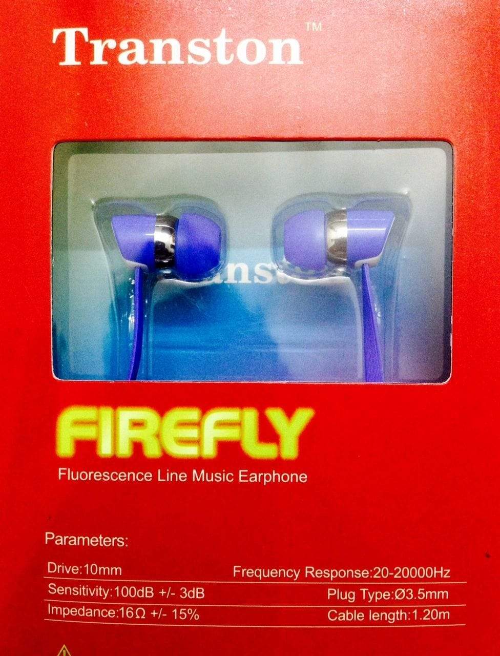 Transton FireFly Universal Earphones Mic+Volume Control Glow in Dark Headsets-Earphones-dealsplant