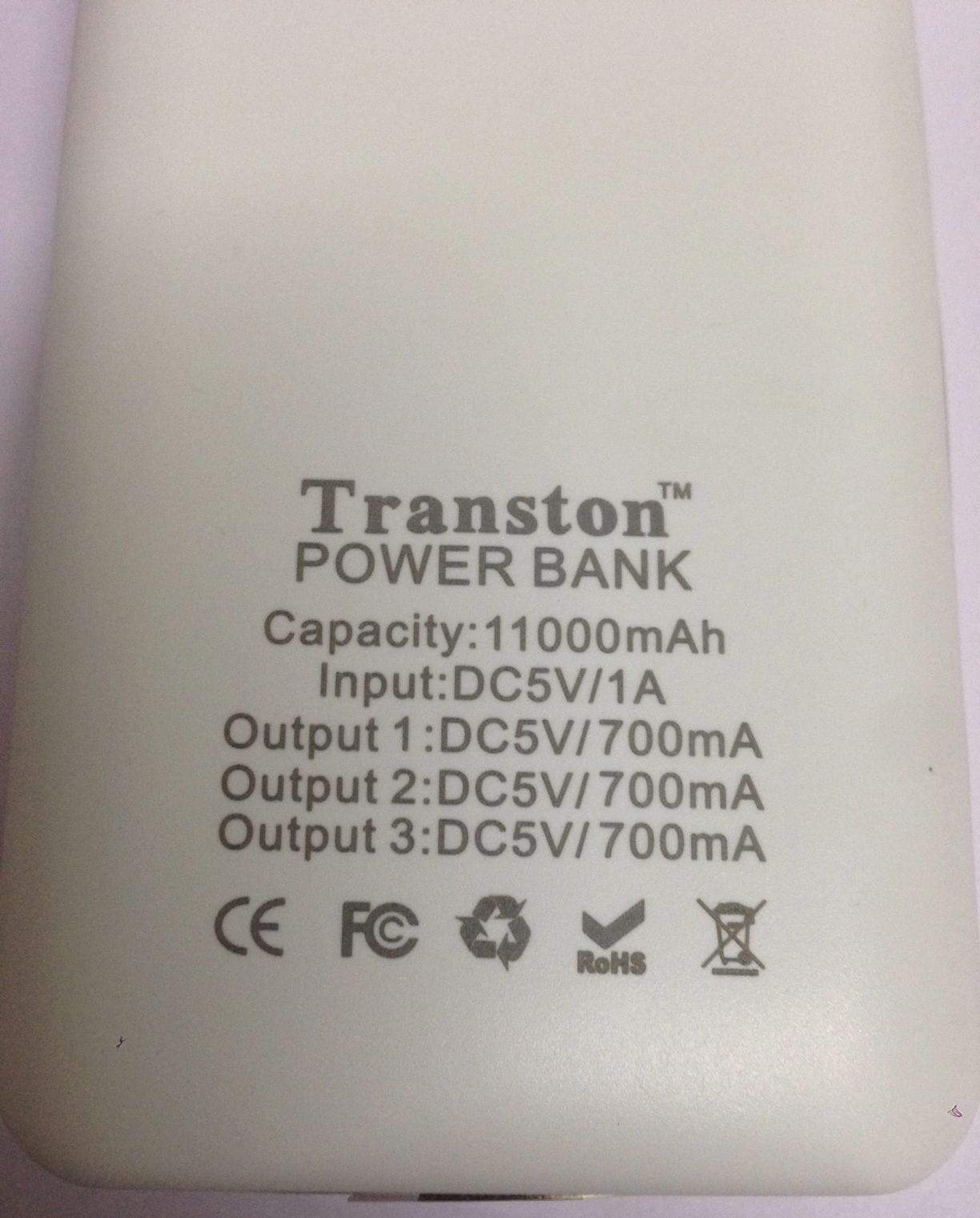 Transton 11000 mAh Power Bank with 3 USB Ports-Power Bank-dealsplant