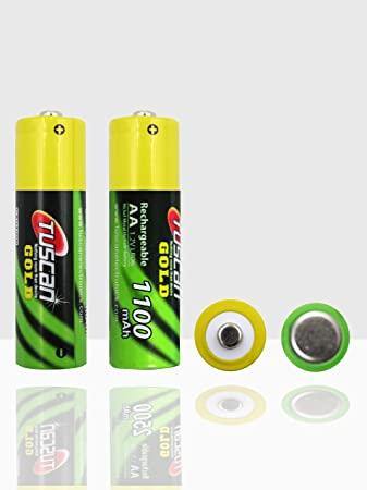 Tuscan Gold AA 1100 mAh Rechargeable Battery (2 pcs)-Rechargeable Batteries-dealsplant