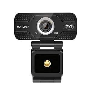 TVS Electronics Webcam WC 103 Plus Built-in Digital mic for HQ Sound | Light Compensation | 1080p HD Video Calling | Video @ 30 FPS | Wide Angle Lens-Web Camera-dealsplant