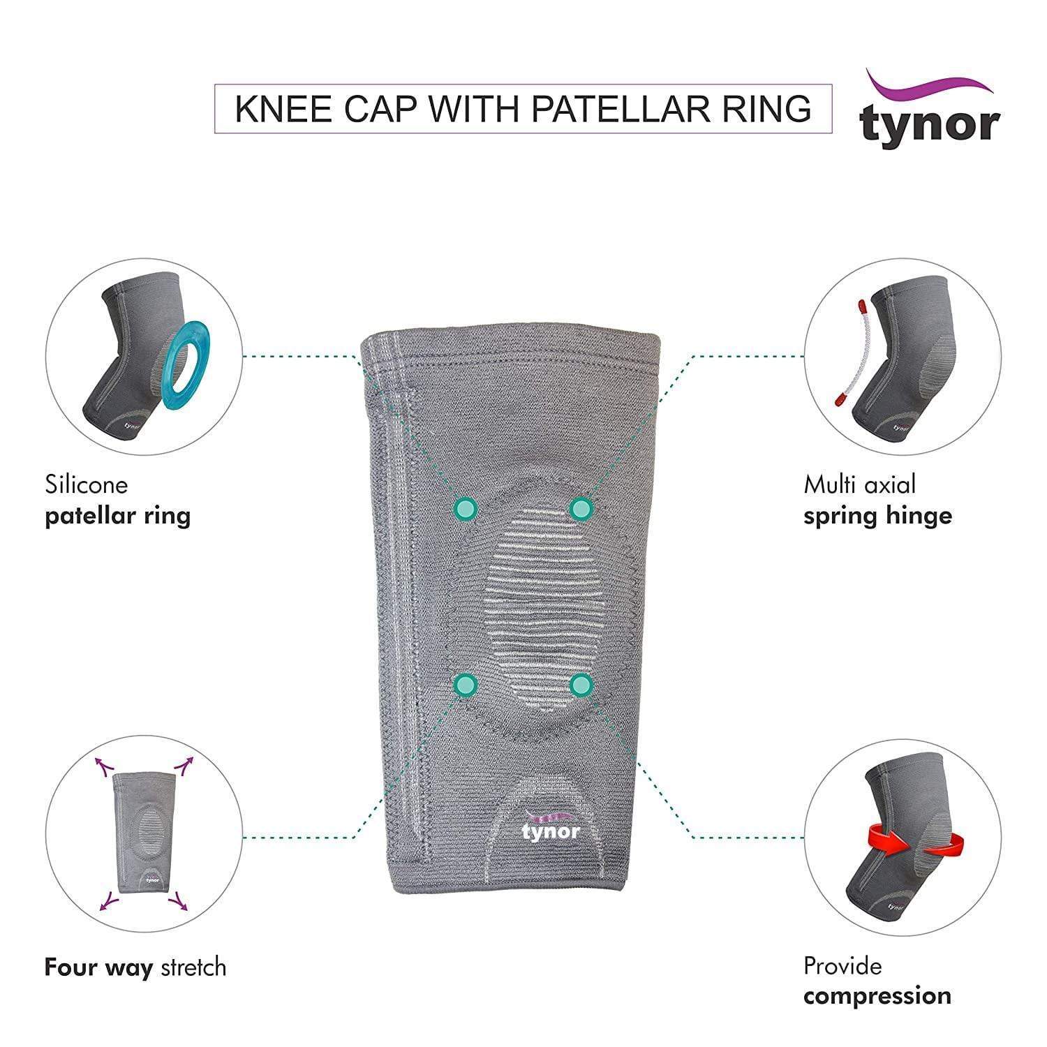 Tynor Knee Cap with Patellar Ring single D-07-Health & Personal Care-dealsplant