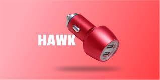 Vismac HAWK CC04 3.1A Dual USB car chargers metal with cable-Car charger-dealsplant