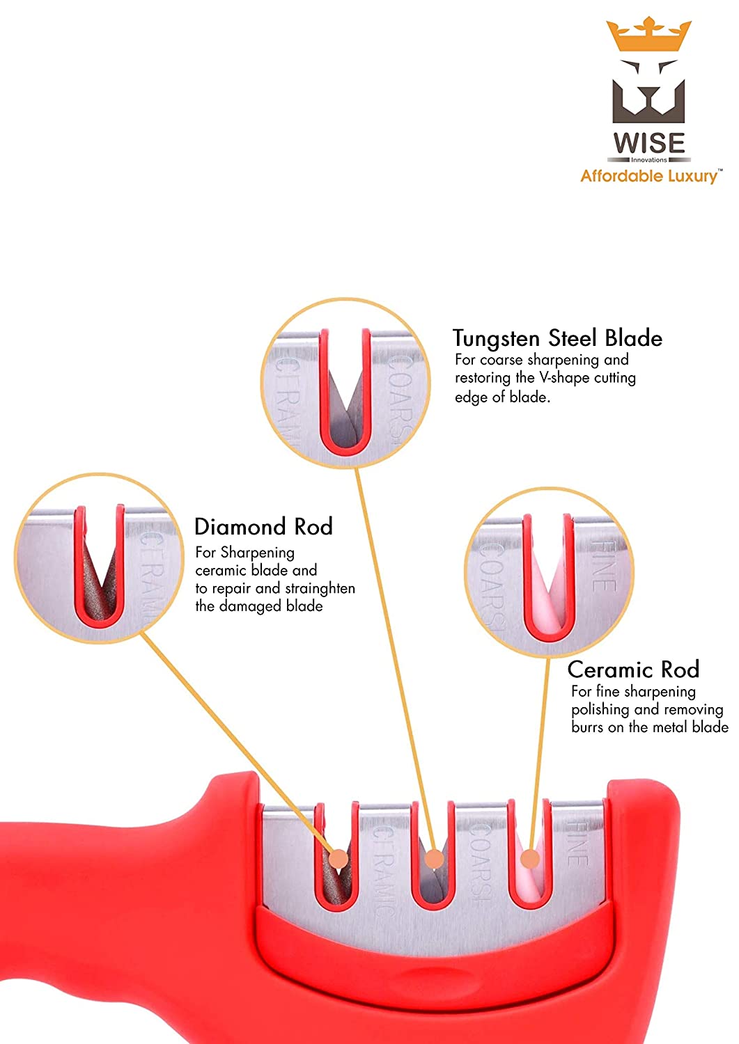 Wise Akrivia Knife Sharpener-Home & Kitchen Accessories-dealsplant