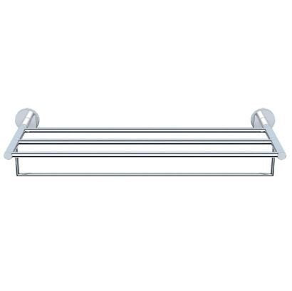 Jaguar Brass 600mm Long Towel Rack with Lower Hangers ACN-CHR-1181FS-Bathroom Accessories-dealsplant