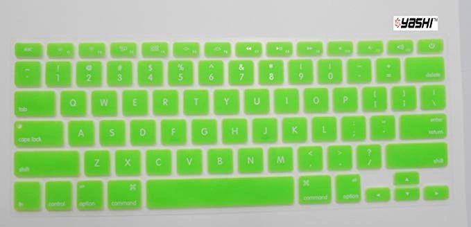 Yashi Laptop Keyboard Protector Cover GREEN colour Silicone Rubber f