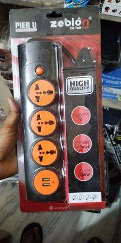 Zebion Multi Plug Extension Sockets, For Commercial, 2 Meter with USB ports-Power Strips-dealsplant