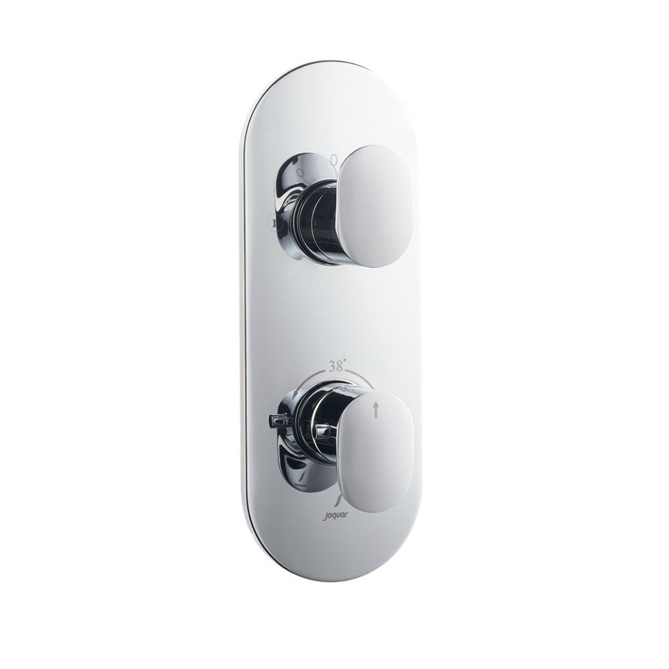 Jaquar Opal PrimeAQUAMAX EXPOSED PART KIT OF THERMOSTATIC SHOWER MIXER WITH 2-WAY DIVERTER - CHROME OPP-CHR-15681NKPM-Concealed Stop Cock-dealsplant