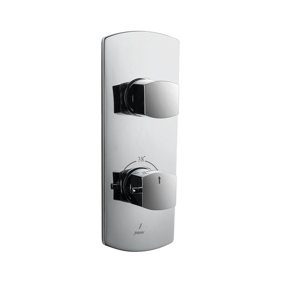 Jaquar Kubix Prime AQUAMAX EXPOSED PART KIT OF THERMOSTATIC SHOWER MIXER - CHROME KUP-CHR-35661NKPM-Concealed Stop Cock-dealsplant