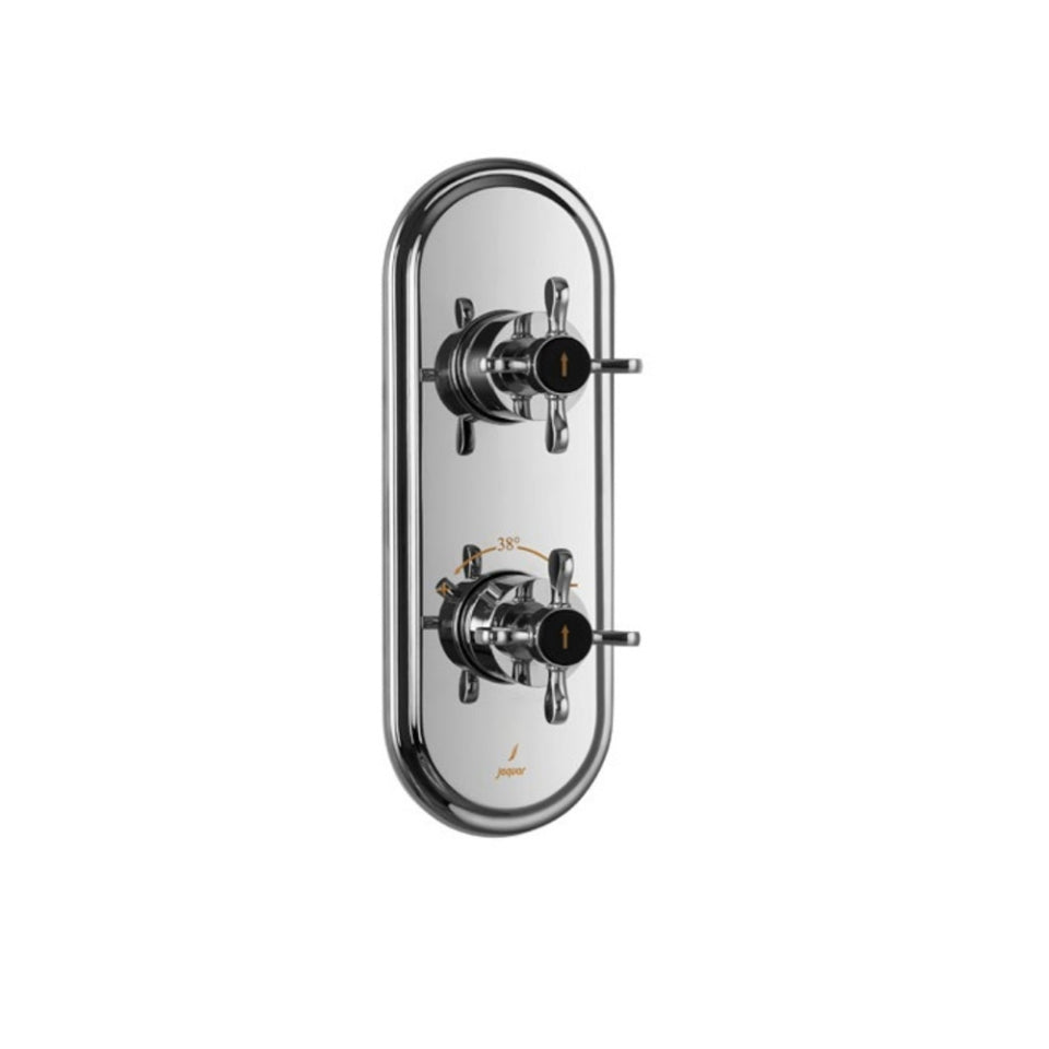 Jaquar Queen's Prime Aquamax Exposed Part Kit of Thermostatic Shower Mixer - Chrome QQP-CHR-7661NKPM-Bib Cock-dealsplant