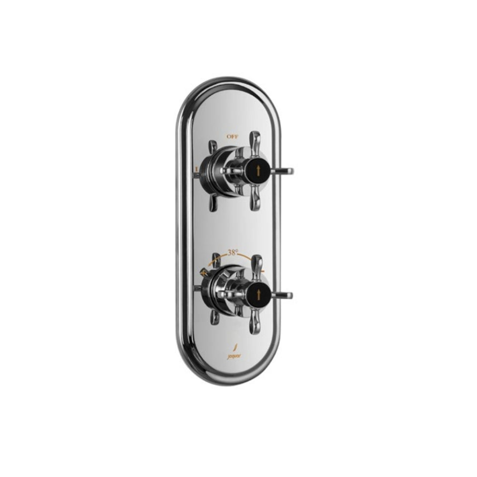Jaquar Queen's Prime Aquamax Exposed Part Kit of Thermostatic Shower Mixer with 2-way diverter - Chrome QQP-CHR-7681NKPM-Bib Cock-dealsplant