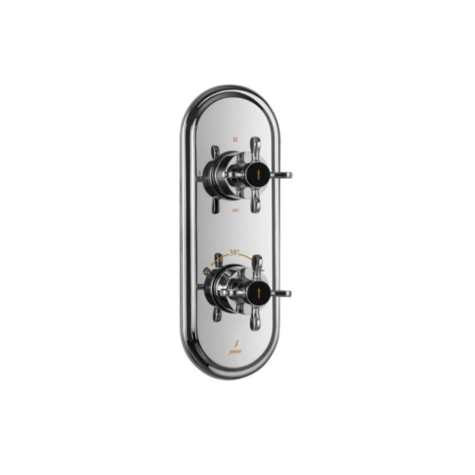 Jaquar Queen's Prime Aquamax Exposed Part Kit of Thermostatic Shower Mixer with 3-way diverter - Chrome QQP-CHR-7683NKPM-Bib Cock-dealsplant