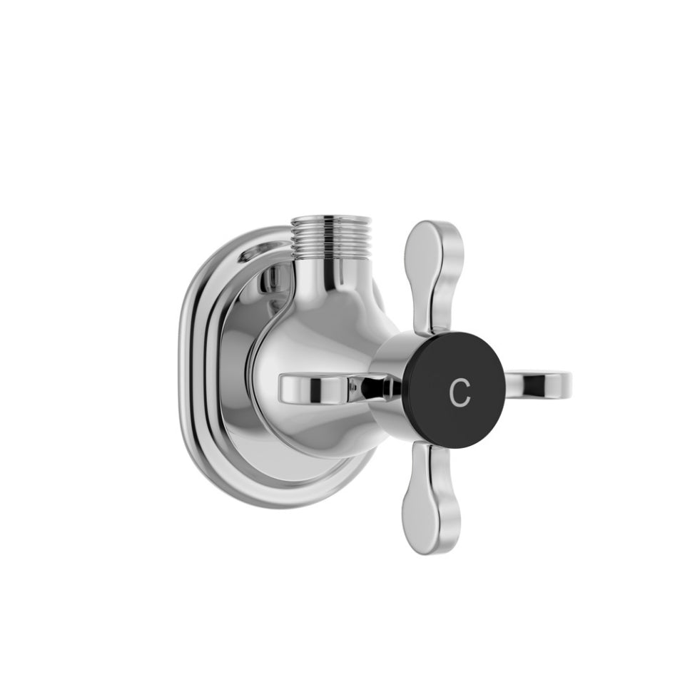 Jaquar Queen's Prime Angular Stop Cock Cold Only - Chrome QQP-CHR-7053PMC-Bib Cock-dealsplant