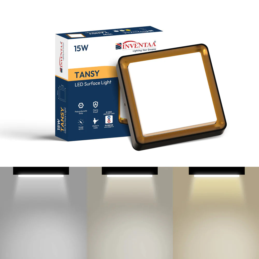 INVENTAA Tansy LED Surface Wall Light – 15W, Cool/Warm/Neutral-Indoor Lighting-dealsplant