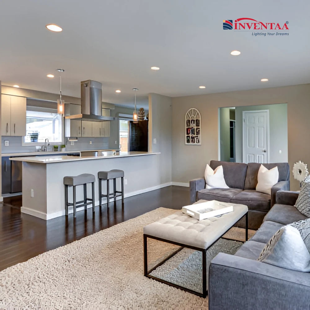 INVENTAA Eligo Round LED Panel Light Fixture-Indoor Lighting-dealsplant