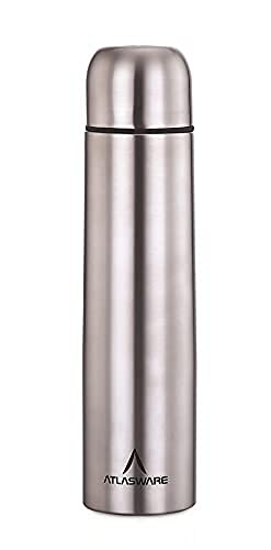 Atlasware Stainless Steel Hot & Cold Vacuum Bottle (1000 ml, Multicolour)-water bottle-dealsplant