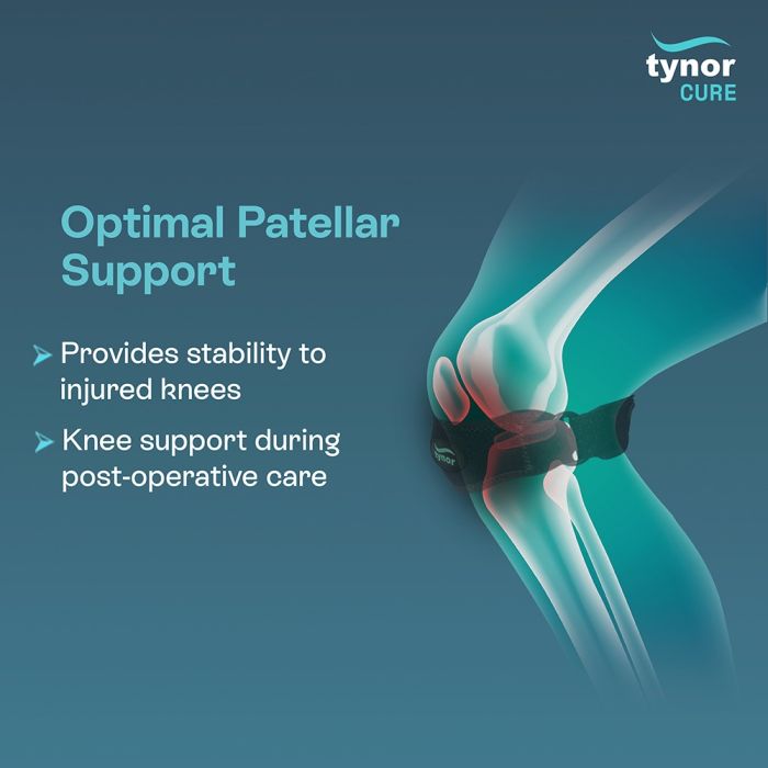 Tynor Patellar Support Pro, Black, Universal, 1 Pair D-54-Health & Personal Care-dealsplant