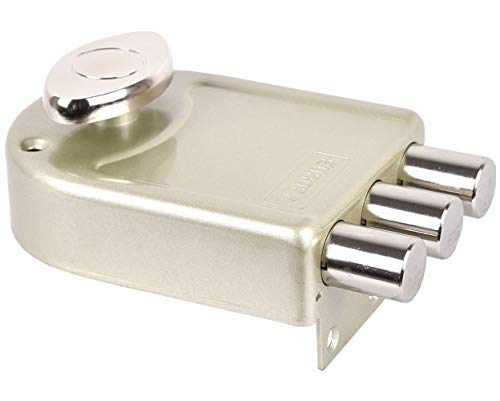 Europa 8113 Main Door Lock with Three Bolts; Common Reversible Latch Bolt for Inside/Outside Opening Doors-Door lock-dealsplant