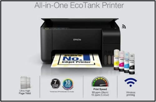 Epson Ecotank L3250 A4 Wi-Fi All-in-One Ink Tank Colour Printer Ink, Black-Laptops & Computer Peripherals-dealsplant