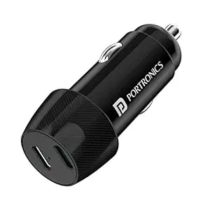 Portronics Car Power 14 Car Charger with Dual PD Output-Car charger-dealsplant