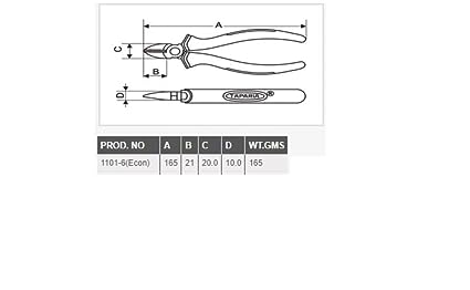 Taparia 1101-6(Econ) 6 in. Diagonal Cutting Pliers-Diagonal Cutting Pliers-dealsplant
