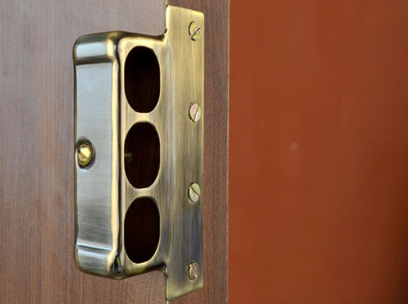 Europa 8013 Dimple Key Main Door Lock Nickel Chrome / Ivory Silver/ Anti Brass-Door lock-dealsplant