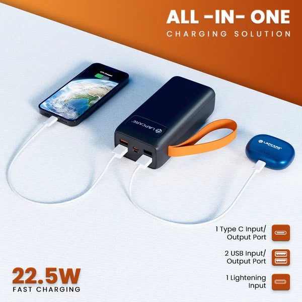 Lapcare TANKER 30000mAh Power Bank (LPB-501)-External Hard Disk-dealsplant