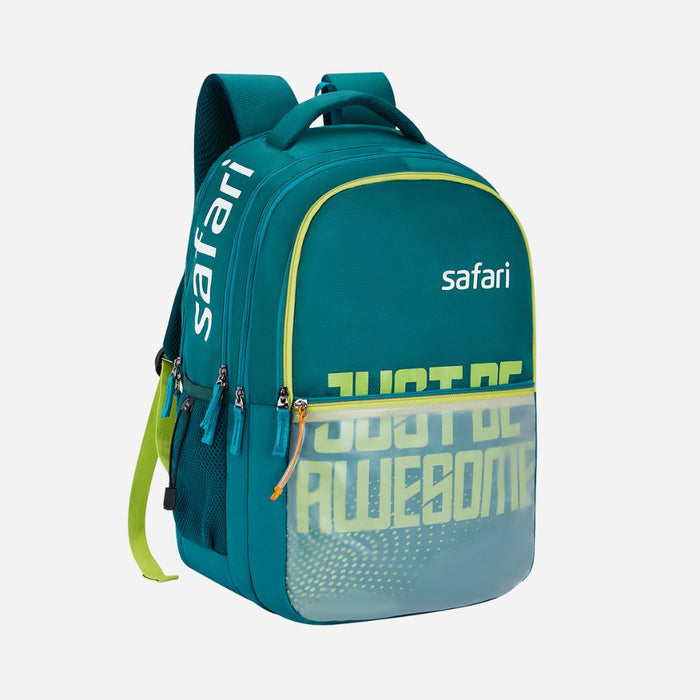 Safari Mega 11 43L Teal School Backpack with with Easy Access Pockets-dealsplant