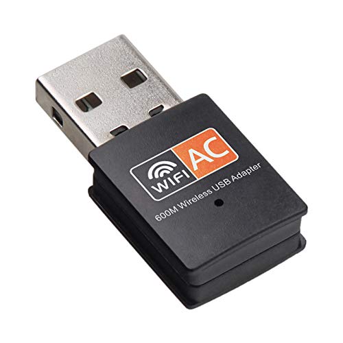 HAMMOK Ruby USB WiFi Adapter, 433mbps/150mbps Dual Band 5G/ 2.4G Wireless Adapter, Mini Wireless Network Card, WiFi Dongle for Laptop/Desktop/PC/Computer, Support Windows 10 and Mac OS 10.15-WIFI DONGLE-dealsplant