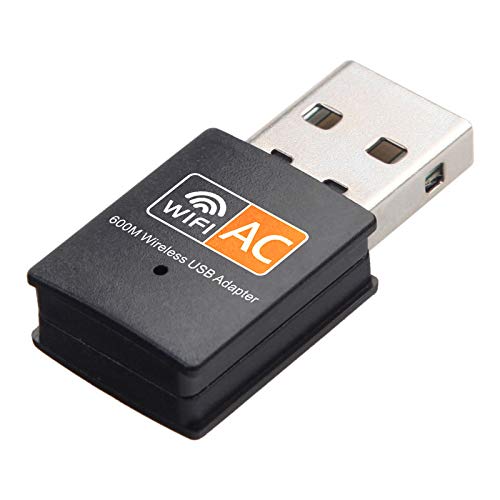 HAMMOK Ruby USB WiFi Adapter, 433mbps/150mbps Dual Band 5G/ 2.4G Wireless Adapter, Mini Wireless Network Card, WiFi Dongle for Laptop/Desktop/PC/Computer, Support Windows 10 and Mac OS 10.15-WIFI DONGLE-dealsplant