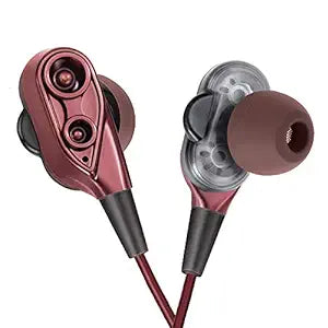 FINGERS Dual Driver Wired MusiPods W6 Earphones with Deep Bass and Mic-Earphone-dealsplant