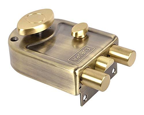 EUROPA 8014 Main Door Lock with Three Bolts; Common Reversible Latch Bolt for Inside/Outside Opening Doors-Door lock-dealsplant